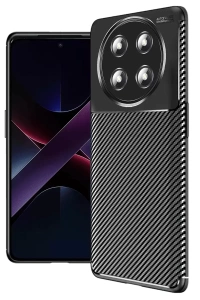 Honor Magic 7 Lite Kılıf Auto Focus Karbon Kapak - Siyah