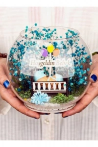 Hoşgeldin Bebek Yazılı Teraryum