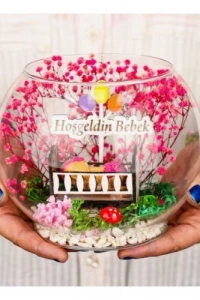 Hoşgeldin Bebek Yazılı Teraryum