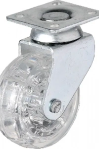 Hts 325 - 50x20 mm Şeffaf Makaralı Tablalı Teker 4 Adet