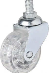 Hts 326 - 50x20 mm Şeffaf Makaralı Vidalı Teker 4 Adet