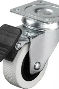 Hts 334 - 50x20 mm Çift Bilyalı Tablalı Frenli Teker 4 Adet