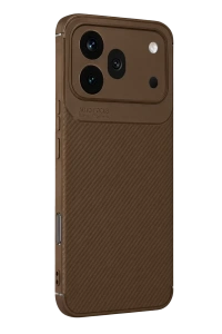 Huawei Honor 600 Pro Auto Focus Karbon Kapak - Kahverengi