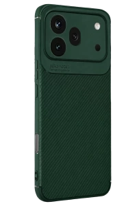 Huawei Honor 600 Pro Auto Focus Karbon Kapak - Koyu Yeşil