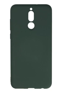 Huawei Mate 10 Lite Kılıf Nano içi Kadife Silikon - Koyu Yeşil