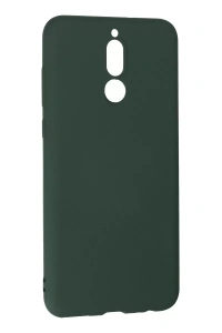 Huawei Mate 10 Lite Kılıf Nano içi Kadife Silikon - Koyu Yeşil