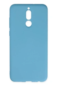 Huawei Mate 10 Lite Kılıf Nano içi Kadife Silikon - Mavi