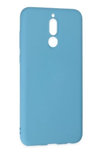 Huawei Mate 10 Lite Kılıf Nano içi Kadife Silikon - Mavi