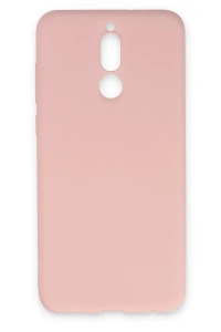 Huawei Mate 10 Lite Kılıf Nano içi Kadife Silikon - Pudra