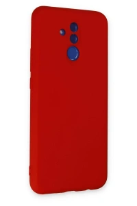 Huawei Mate 20 Lite Kılıf Nano içi Kadife Silikon - Kırmızı
