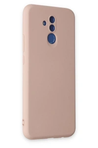 Huawei Mate 20 Lite Kılıf Nano içi Kadife Silikon - Pudra