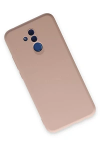 Huawei Mate 20 Lite Kılıf Nano içi Kadife Silikon - Pudra