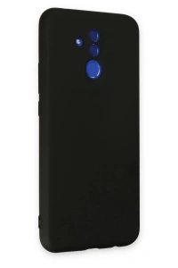 Huawei Mate 20 Lite Kılıf Nano içi Kadife Silikon - Siyah