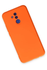 Huawei Mate 20 Lite Kılıf Nano içi Kadife Silikon - Turuncu