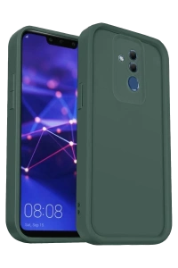 Huawei Mate 20 Lite Kılıf Viera Silikon - Koyu Yeşil