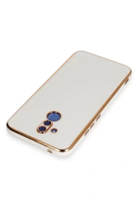 Huawei Mate 20 Lite Kılıf Volet Silikon - Beyaz