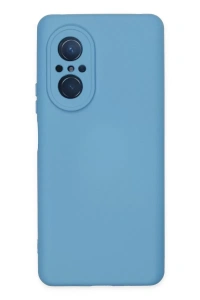Huawei Nova 9 SE Kılıf Nano içi Kadife Silikon - Mavi
