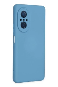 Huawei Nova 9 SE Kılıf Nano içi Kadife Silikon - Mavi