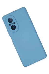 Huawei Nova 9 SE Kılıf Nano içi Kadife Silikon - Mavi