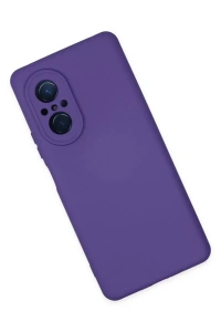 Huawei Nova 9 SE Kılıf Nano içi Kadife Silikon - Mor