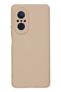 Huawei Nova 9 SE Kılıf Nano içi Kadife Silikon - Pudra