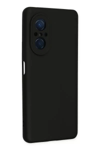 Huawei Nova 9 SE Kılıf Nano içi Kadife Silikon - Siyah