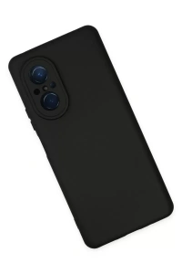 Huawei Nova 9 SE Kılıf Nano içi Kadife Silikon - Siyah