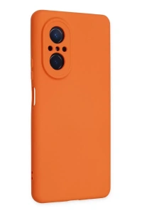 Huawei Nova 9 SE Kılıf Nano içi Kadife Silikon - Turuncu