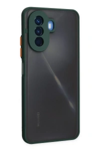 Huawei Nova Y70 Kılıf Montreal Silikon Kapak - Yeşil