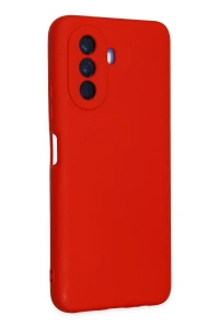Huawei Nova Y70 Kılıf Nano içi Kadife Silikon - Kırmızı