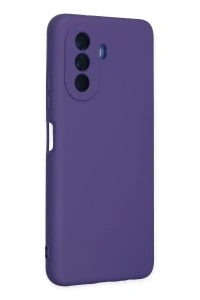 Huawei Nova Y70 Kılıf Nano içi Kadife Silikon - Mor