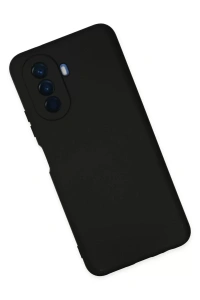 Huawei Nova Y70 Kılıf Nano içi Kadife Silikon - Siyah