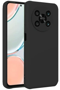 Huawei Nova Y90 Kılıf First Silikon - Siyah