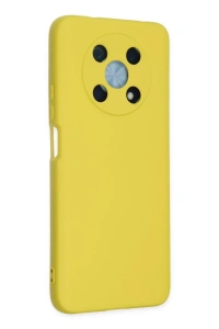 Huawei Nova Y90 Kılıf Nano içi Kadife Silikon - Sarı