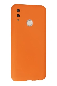 Huawei P Smart 2019 Kılıf Nano içi Kadife Silikon - Turuncu