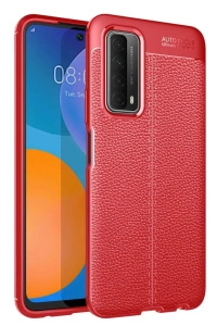 Huawei P Smart 2021 Kılıf Auto Focus Kapak - Kırmızı