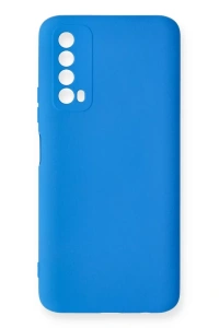 Huawei P Smart 2021 Kılıf Nano içi Kadife Silikon - Mavi