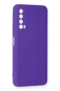 Huawei P Smart 2021 Kılıf Nano içi Kadife Silikon - Mor