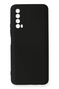 Huawei P Smart 2021 Kılıf Nano içi Kadife Silikon - Siyah