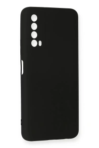 Huawei P Smart 2021 Kılıf Nano içi Kadife Silikon - Siyah
