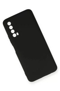 Huawei P Smart 2021 Kılıf Nano içi Kadife Silikon - Siyah