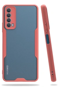 Huawei P Smart 2021 Kılıf Platin Silikon - Pembe