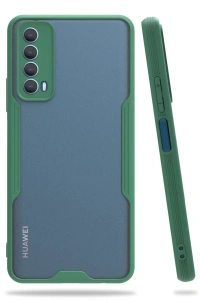 Huawei P Smart 2021 Kılıf Platin Silikon - Yeşil
