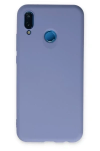 Huawei P20 Lite Kılıf Nano içi Kadife Silikon - Lila