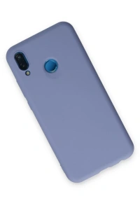 Huawei P20 Lite Kılıf Nano içi Kadife Silikon - Lila