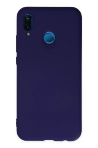 Huawei P20 Lite Kılıf Nano içi Kadife Silikon - Mor