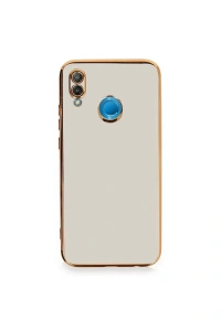 Huawei P20 Lite Kılıf Volet Silikon - Beyaz