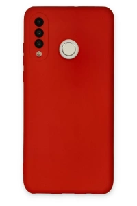 Huawei P30 Lite Kılıf Nano içi Kadife Silikon - Kırmızı