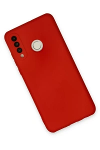 Huawei P30 Lite Kılıf Nano içi Kadife Silikon - Kırmızı