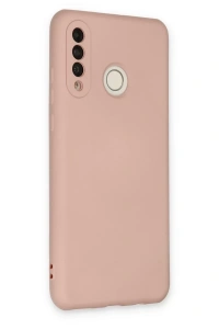 Huawei P30 Lite Kılıf Nano içi Kadife Silikon - Pudra